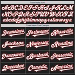 Custom Black White Red Two Tone Baseball Jersey for Men and Women Personalized Black White-Red Two Tone Baseball Jersey