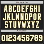 Custom Team Name Number Baseball Jersey - Personalized Black White Red Yellow Authentic Raglan Sleeves Personalized Black