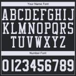 Personalized Black and White Basketball Jersey - Round Neck Style Personalized Black White Round Neck Basketball Jersey