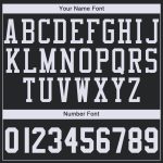 Custom Name Number Basketball Jersey - Personalized Round Neck Black White Team Apparel Personalized Black White Round Neck