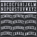 Personalized Black and White Basketball Jersey - Round Neck Style Personalized Black White Round Neck Basketball Jersey