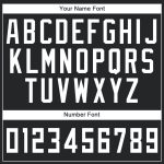 Custom Basketball Jersey with Personalized Name and Number - Black White Round Neck Suit Personalized Black White Round Neck