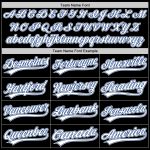 Custom Black White-Royal Baseball Jersey with Personalized Name & Number - Authentic Throwback Team Design Personalized Black