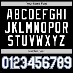 Custom Black White-Royal Baseball Jersey with Personalized Name & Number - Authentic Throwback Team Design Personalized Black
