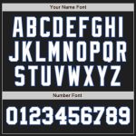 Custom Two Tone Baseball Jersey - Personalized Black White-Royal Team Jersey with Name and Number Personalized Black White-Royal