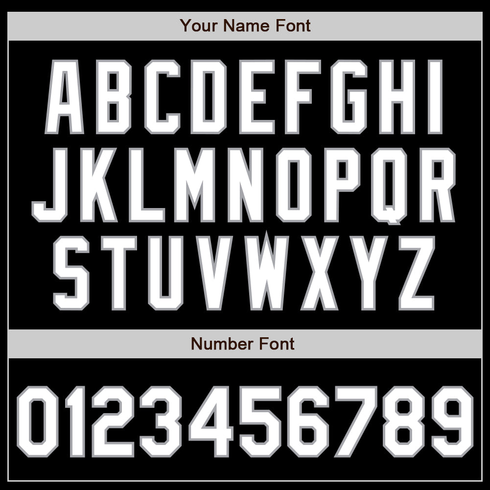 Personalized Black White Royal-Gray Authentic Gradient Fashion Baseball Jersey Team Custom Name and Number Custom Personalized Gradient Baseball Jersey with Name and Number - Black, White, Royal, Gray Personalized Black White Royal-Gray - Image 3