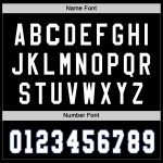 Custom Team Hockey Jersey Personalized with Name and Number, Black and White-Royal Design Personalized Black White-Royal