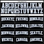 Custom Name and Number Long Sleeve Performance T-Shirt - Personalized Black White-Royal Team Apparel Personalized Black White-Royal