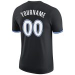 Custom Black White-Royal Performance T-Shirt for Men and Women, Stylish Sportswear, Personalized Design Personalized Black