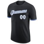 Custom Black White-Royal Performance T-Shirt for Men and Women, Stylish Sportswear, Personalized Design Personalized Black