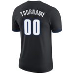 Custom Name and Number Performance T-Shirt in Black and White-Royal - Personalized Team Apparel Personalized Black White-Royal