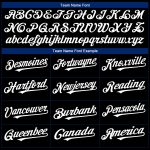 Custom Name and Number Los Angeles City Edition 3D Baseball Jersey - Personalized Black/White/Royal-Red Fashion Shirt Personalized
