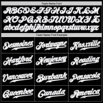 Personalized Split Design Black White-Royal Baseball Jersey for Men and Women Personalized Black White-Royal Split Fashion