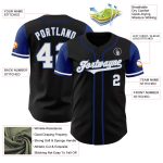 Personalized Black and Royal Two Tone Baseball Jersey for Men and Women Personalized Black White-Royal Two Tone Baseball