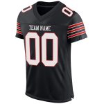 Personalized Black White Scarlet Football Jersey - Custom Mesh Team Jersey Personalized Black White-Scarlet Mesh Football
