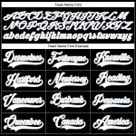 Custom Name and Number Personalized Hockey Jersey Black White-Silver Lace Neck Team Edition Personalized Black White-Silver