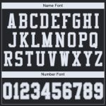 Custom Team Name Number Black White Silver Mesh Football Jersey - Personalized Authentic Jersey Personalized Black White-Silver