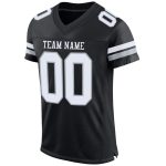 Personalized Black White Silver Mesh Football Jersey for Men - Customize Your Team Spirit 2 Personalized Black White-Silver
