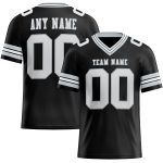 Personalized Black White Silver Mesh Football Jersey for Kids - Custom Sports Apparel 3 Personalized Black White-Silver Mesh