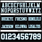 Custom Team Football Jersey - Personalized Black and Sky Blue Mesh with Name and Number Personalized Black White-Sky Blue