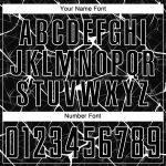 Personalized Soccer Uniform Jersey - Black White Sublimation, Size 4 Personalized Black White Sublimation Soccer Uniform