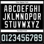 Personalized Authentic Baseball Jersey in Black, White, and Teal Personalized Black White-Teal Authentic Baseball Jersey
