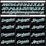 Personalized Authentic Baseball Jersey in Black, White, and Teal Personalized Black White-Teal Authentic Baseball Jersey
