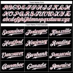Custom Name Number Black White Teal Baseball Jersey - Personalized Authentic Team Apparel Personalized Black White-Teal Authentic