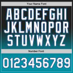 Personalized Black Teal Basketball Jersey - Authentic Fade Fashion Design Personalized Black White-Teal Authentic Fade Fashion