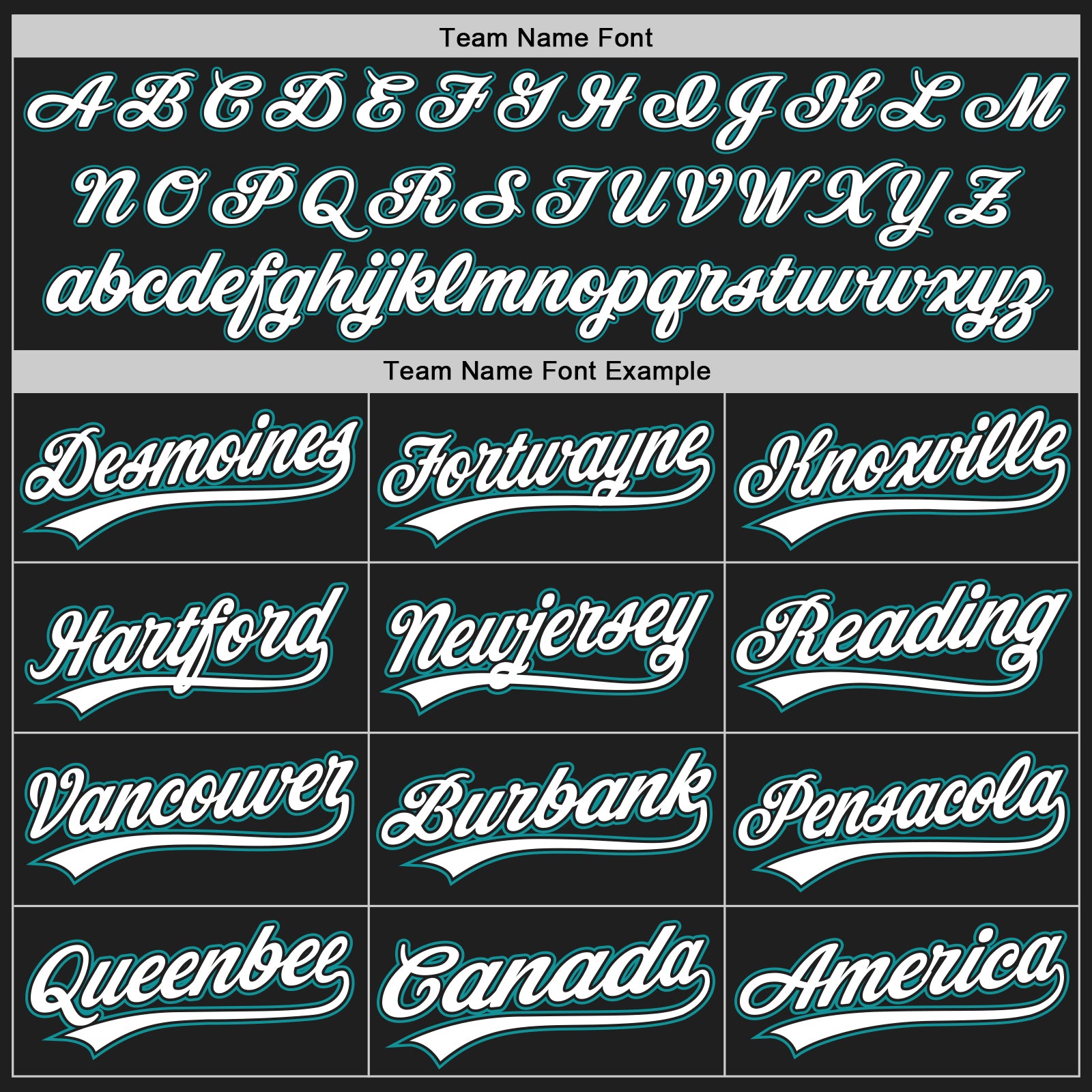 Personalized Black Teal Baseball Jersey for Kids and Adults - Customizable 4 Personalized Black White-Teal Baseball Jersey - Image 4