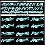 Personalized Black White Teal Baseball Jersey for Kids, Custom Name and Number, Size 5 Personalized Black White-Teal Baseball