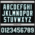 Custom Name Number Varsity Letterman Jacket Black White Teal Bomber - Personalized Full-Snap Team Jacket Personalized Black