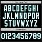 Customizable Black White and Teal Baseball Jersey for Men and Women Personalized Black White-Teal Line Baseball Jersey