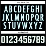 Personalized Custom Black White Teal Football Jersey with Name and Number - Authentic Mesh Team Apparel Personalized Black