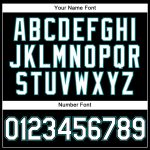 Personalized Baseball Jersey - Black White Teal Sleeveless Design Personalized Black White-Teal Sleeveless Baseball Jersey
