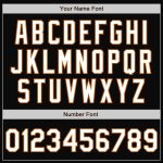 Personalized Texas Orange Bomber Jacket - Black White Varsity Letterman Full-Snap Two Tone Style Personalized Black White-Texas