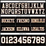 Custom Texas Orange Football Jersey - Personalized Black White Mesh Team Name & Number Personalized Black White-Texas Orange