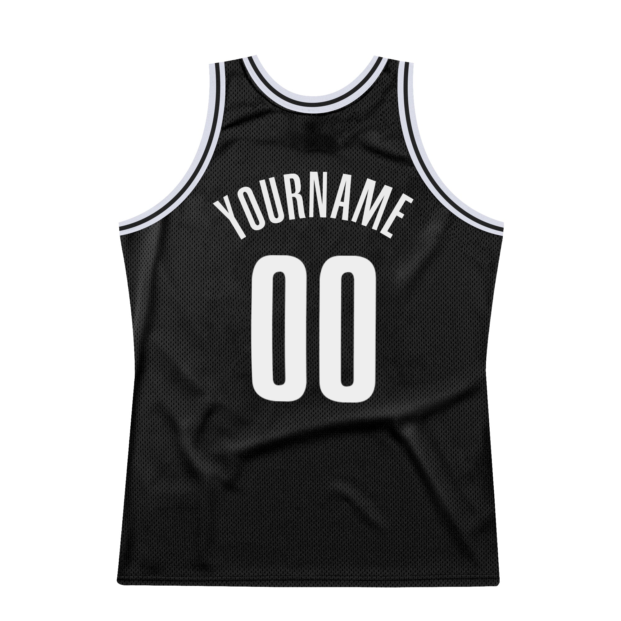Custom Black and White Basketball Jersey - Personalized Throwback Style Jersey Personalized Black White Throwback Basketball - Image 6