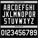 Custom Name Number Unisex Softball Jersey Personalized Black White Two-Button Design Personalized Black White Two-Button