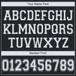 Custom Name and Number Black White V-Neck Basketball Jersey - Personalized Team Apparel Personalized Black White V-Neck Basketball