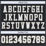 Custom Name Number Personalized Black and White Vegas Gold Mesh Football Jersey Authentic Personalized Black White-Vegas