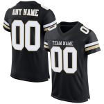 Personalized Vegas Gold Black White Mesh Football Jersey for Men and Women Personalized Black White-Vegas Gold Mesh Football