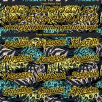 Personalized 3D Hawaii Tropical Palm Leaves Animal Print Baseball Jersey - Black Yellow Personalized Black Yellow 3D Hawaii