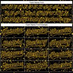 Custom Black Yellow 3D Abstract Splatter Ink Baseball Jersey with Personalized Name and Number - Authentic Team Apparel Personalized