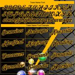 Custom Billiards Polo Shirt - Personalized 3D Black Yellow Pattern, Team Name & Number Print, Performance Fit Personalized