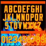 Personalized 3D Fire Dragon Baseball Jersey - Black Yellow-Orange Design Personalized Black Yellow-Orange 3D Fire Dragon