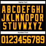 Custom Name and Number Personalized Hockey Jersey Black Yellow-Orange Lace Neck for Team Personalized Black Yellow-Orange