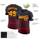 Personalized 3D Black History Month T-Shirt in Black Yellow-Red for Men, Women, Kids Personalized Black Yellow-Red 3D Black