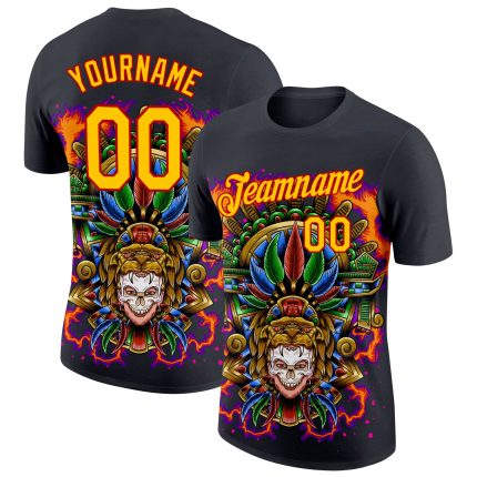 Personalized 3D Black History Month T-Shirt in Black Yellow-Red, Performance Fit for Men and Women Personalized Black Yellow-Red