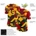 Personalized 3D Black History Month T-Shirt in Black Yellow-Red | Performance Tee for Men Personalized Black Yellow-Red 3D